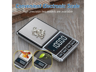 Digital pocket size mineral weighing scale with batteries included