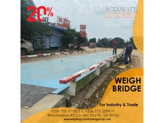 Weighbridge scales with steel platform in Kampala Uganda