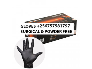 Black and blue food service gloves in Kampala Uganda