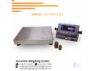 Platform weights scales calibration done here in Wandegeya, Kampala