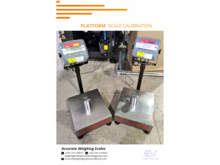 Stainless steel test weights in store for platform weighing scales calibration Kampala