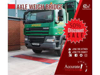 Underground weighbridge car scales with concrete blocks construction at Accurate Weighing Scales ltd Uganda