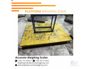 Heavy duty platform weighing scales with a steel ramp at affordable prices