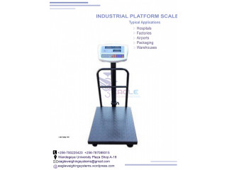 Electronic platform digital weighing scale with railing