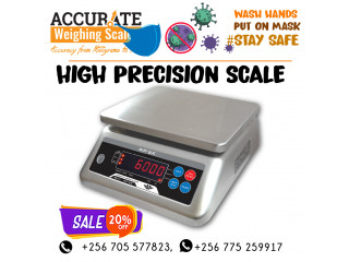 Strong high precision tabletop weighing scales with reasonable size