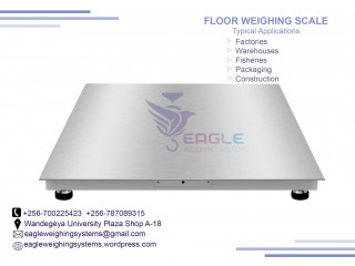 Electronic floor weighing scale