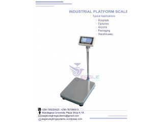 Electronic platform digital weighing scale with railing