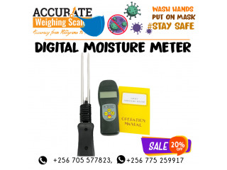 Reading electrical digital hygrometer moisture meter for wood 