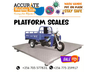 Floor heavy duty scales with in and out ramps at discount for business Hoima