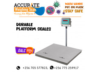 Electronic foldable platform weighing scales in store Luweero