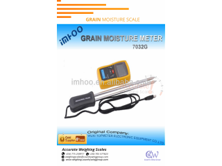 Built in calibration to electronic standard moisture meter scale 