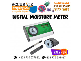 Reading electrical digital hygrometer moisture meter for wood 