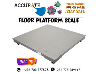 Smooth plate with guide rail industrial floor weighing scale from sole distributor Wandegeya , +256 (0 