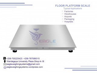 Stainless steel top platform scale with rail in kampala