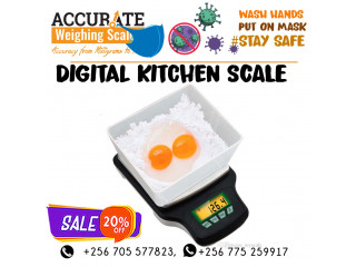 Standardised digital kitchen weighing scale with up to 240V adaptor Bushenyi