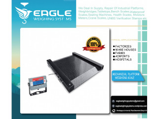 Weighing floor scales at Eagle Weighing systems Ltd