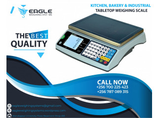 Table top digital weighing scales