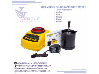 Portable moisture meter for dry grains