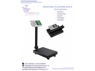 Electronic platform digital weighing scale with railing