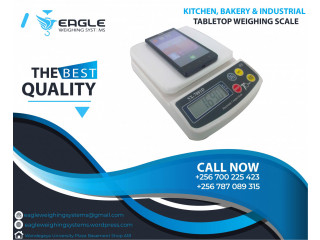 Table top digital weighing scales