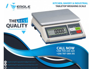 Table top counting weighing scales