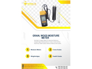 Portable moisture meter for dry grains