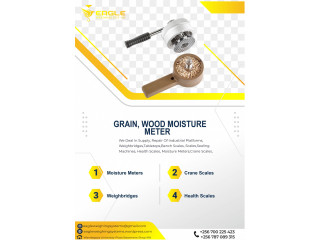 Portable moisture meter for dry grains