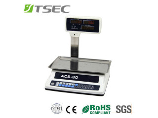 15kg Label Printing Barcode Receipt Scale for Supermarket