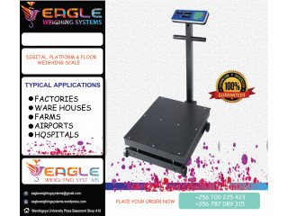 Stainless steel top platform scale with rail