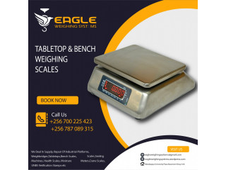 Table top counting weighing scales