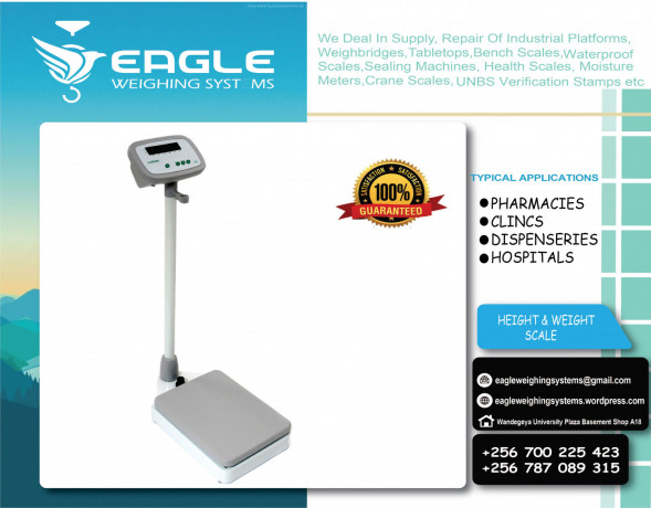 180kg-glass-digital-height-and-weight-hospital-health-scales-kampala-big-0