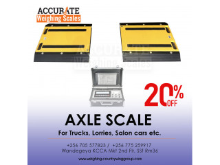 Portable truck scales and in-ground truck scales