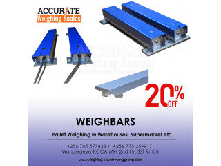 A weighbridge that uses a central metal guide to weigh