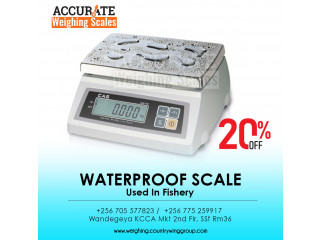 Compact waterproof digital tabletop scale.