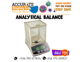 Digital analytical balance with initial and final readings