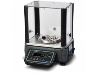 Digital laboratory analytical scale balance at supplier shop